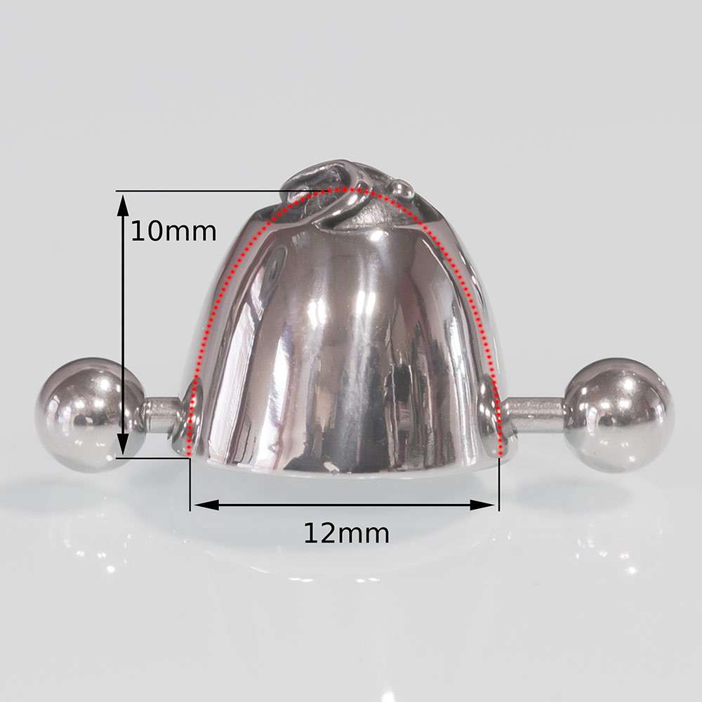 Nipple Shield Stainless Steel BDSM Triskel chest nipple piercing
