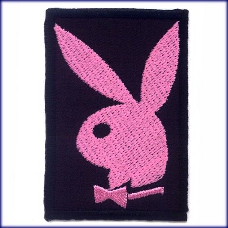 Aufb&uuml;gler / Aufn&auml;her "Playboy - Playmate - Bunny pink"