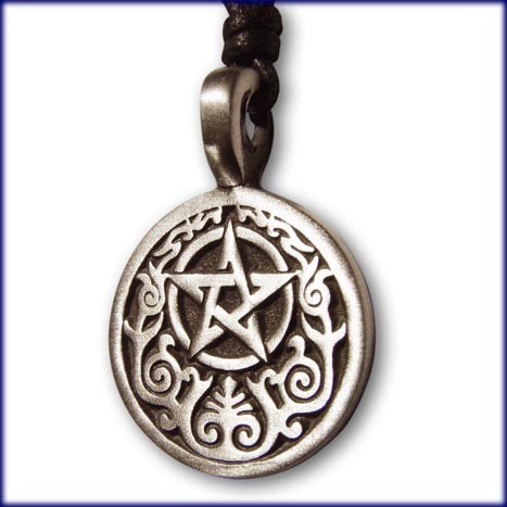 Zinn Amulett "Tribal Pentagramm"
