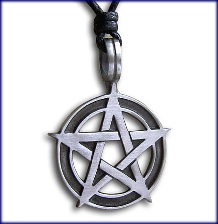 Zinn Amulett "Pentagramm"
