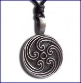 Zinn Amulett  Keltisches Druiden Symbol 