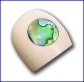 Knochen Ring mit Paua Muschel Inlay