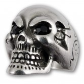 Pewter Ring  Death's Head 