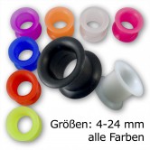 Silikon Tunnel in 9 Farben mit breitem Rand