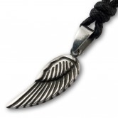 Pewter Pendant  Small Angel Wing 1 