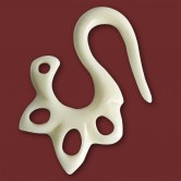 Ohrh�nger aus Knochen  Floral Hook 