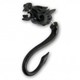 Horn Fake Piercing  Schwarzer Drachenkopf 