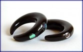 Horn Claw Expander with Abalone Inlays