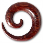 Piercing Spirale aus Blutholz