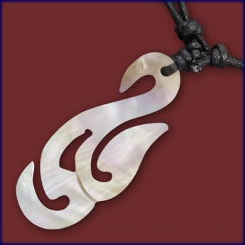 Muschel Anh�nger  Maori Tribal Fish Hook 