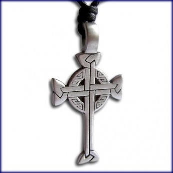 Zinn Anh�nger  Keltisches Knoten Kreuz 