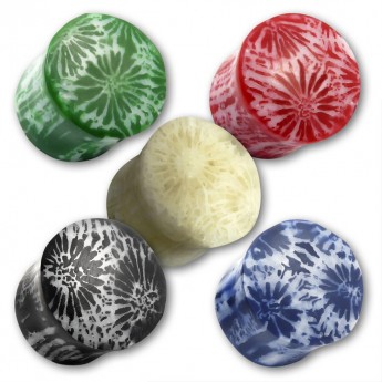 Flesh Plug aus Koralle in verschiedenen Farben