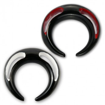 Offene Horn Klaue / Sichel in rot oder weiss
