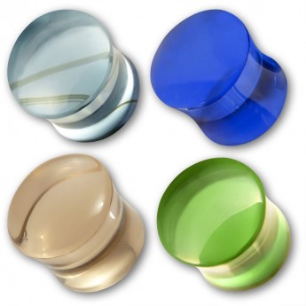 Ohr Plug Obsidian verschiedene Farben