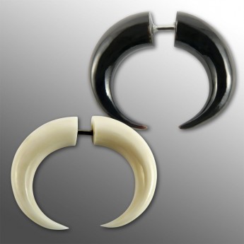 Fake Piercing  Klaue  aus Horn oder Knochen