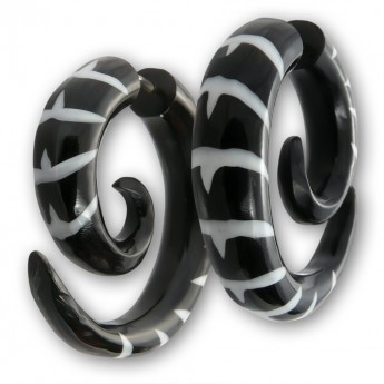 Fake Piercing aus Horn  Tribal Insekt 