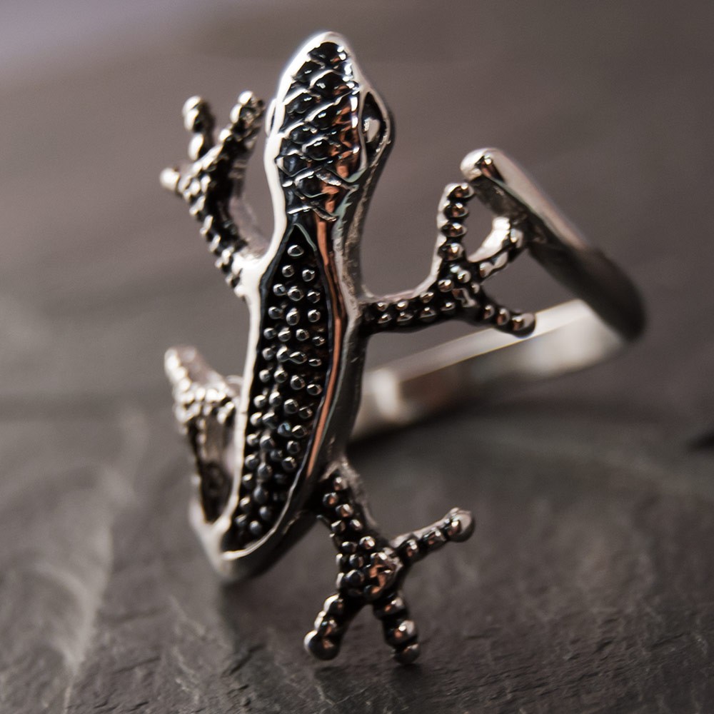Anellissimo Gecko-Ring Aus 316L Stahl - Elegantes Unisex Schmuckstück