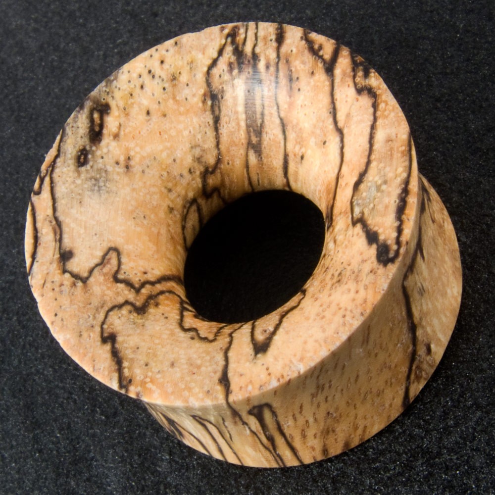 Flesh Tunnel Zebra Holz wood organic ear tube ohr plug piercing 430 mm earlets