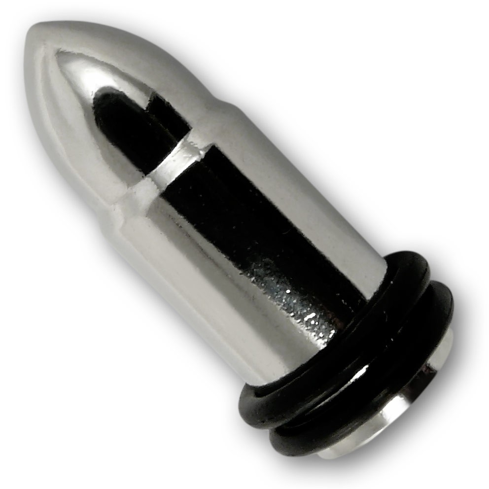 Stainless Steel Plug Bullet Casing Ear Jewelry Flesh Plugs