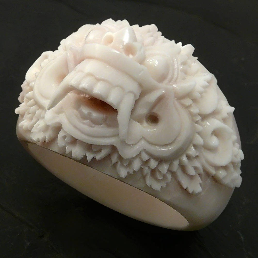 Bone carving ring Bone ring, Carving, Bone carving